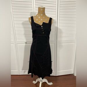 Dolcezza Dress Red Stitching Sz M 🖤❤️